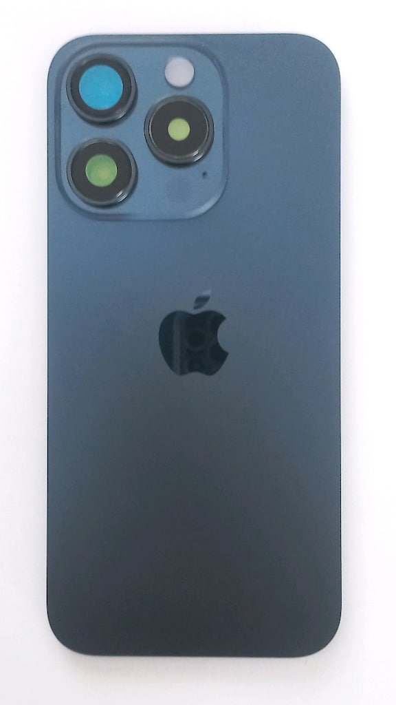İPHONE 15 Pro Uyumlu Arka kapak lensli Mavi - 3