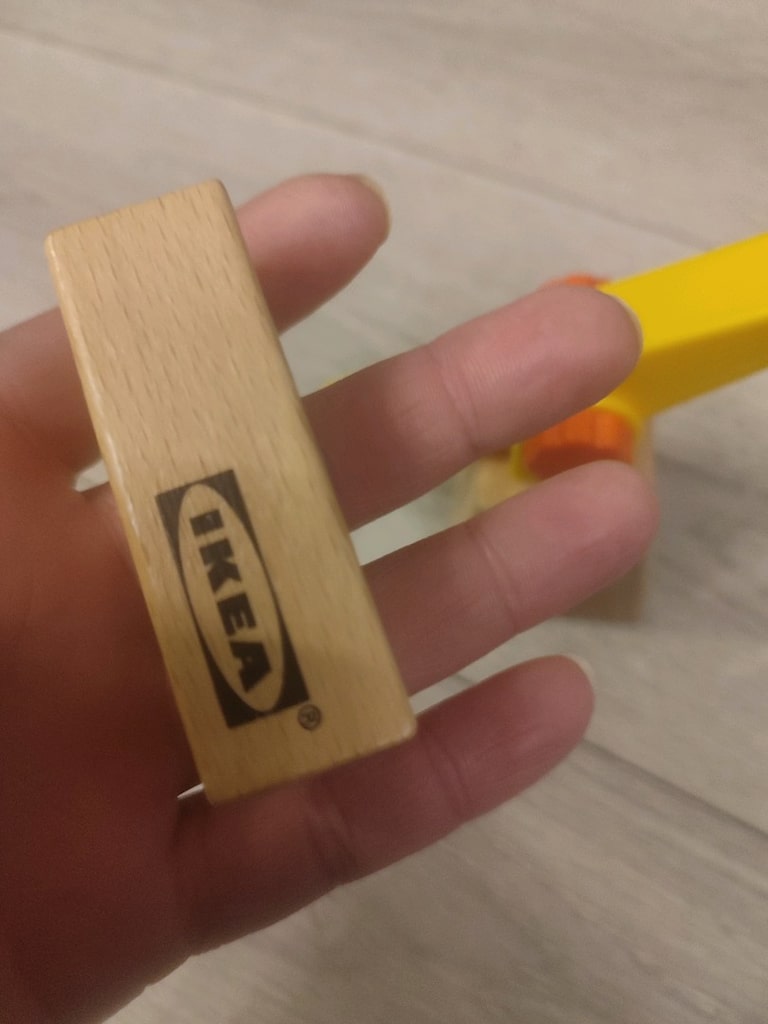 ikea lillabo uyunlu ahşap vinç seti oyuncak 3 parça - 7