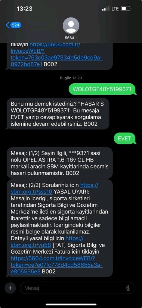 SAHİBİNDEN DEĞİŞENSİZ TRAMERSİZ SIFIR MOTOR ASTRA GL 1.6 - 14