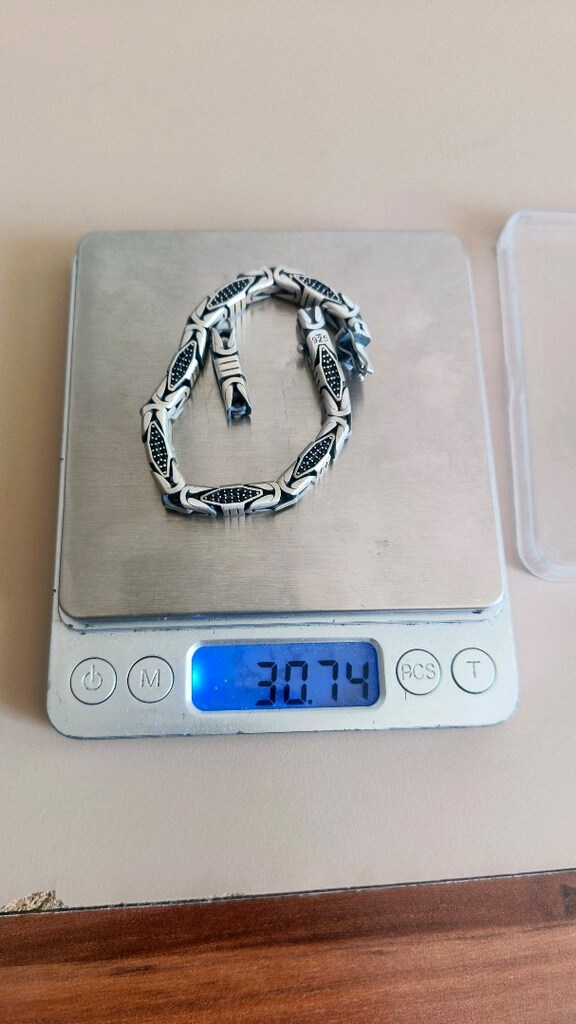 kral gümüş bileklik ithal - 2