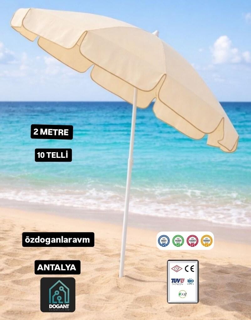 KREM 2 Mt Şemsiye + Bidon + Çanta + Yer Kazıgı Takım - 4