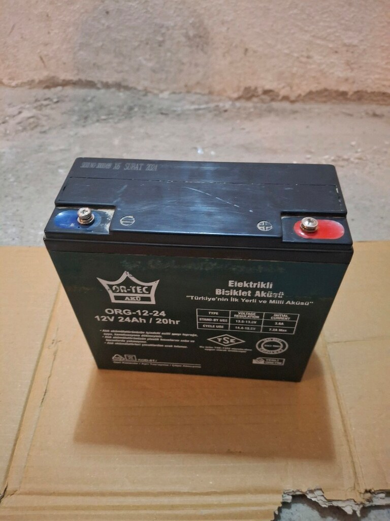12 volt 24 ah jel akü 2.el sağlam temiz. Test edip teslim edilir. - 3