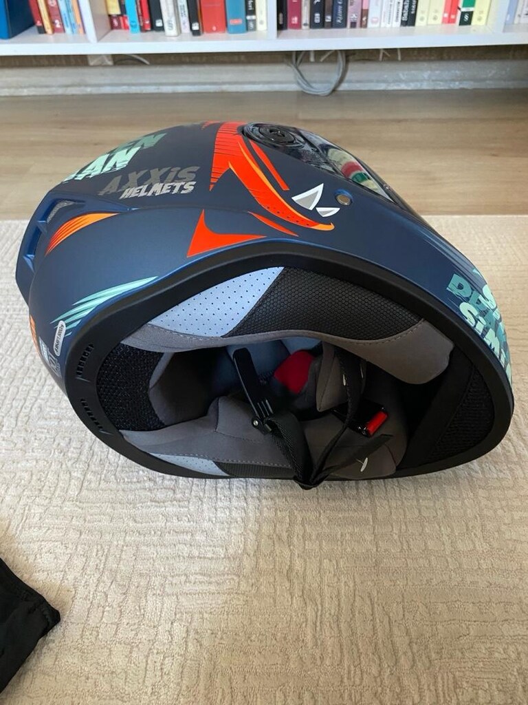 AXXİS Draken S Simian B6 Mat Full Face Kapalı Kask S beden - 5