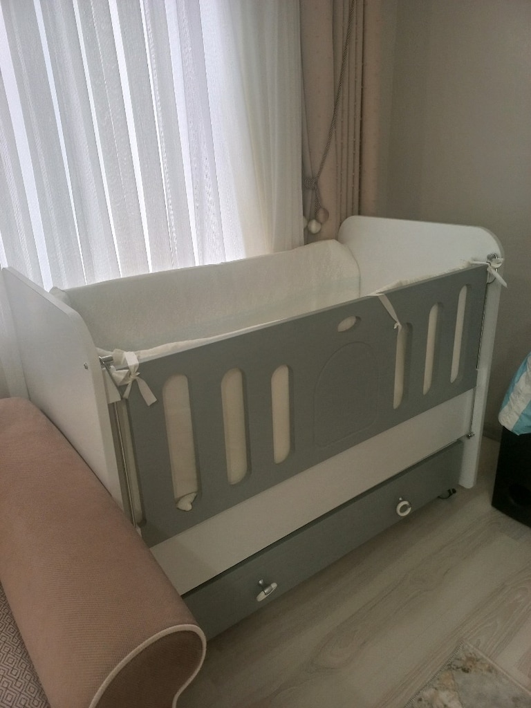 sallanan mdf bebek yatağı - 2