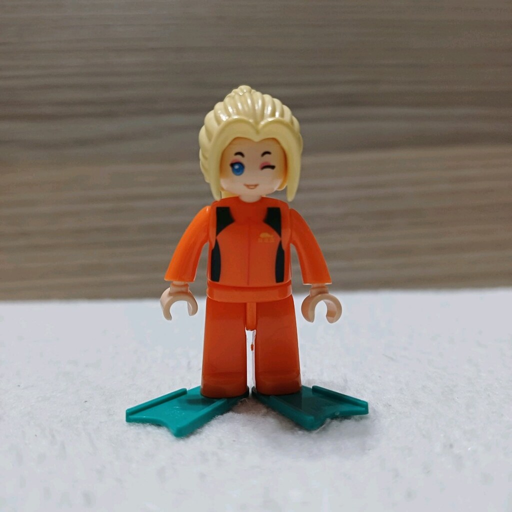 Lego Uyumlu Sörf Adayı & Yunus Temalı Yapı Seti (101 Parça - Eksiksiz - 9