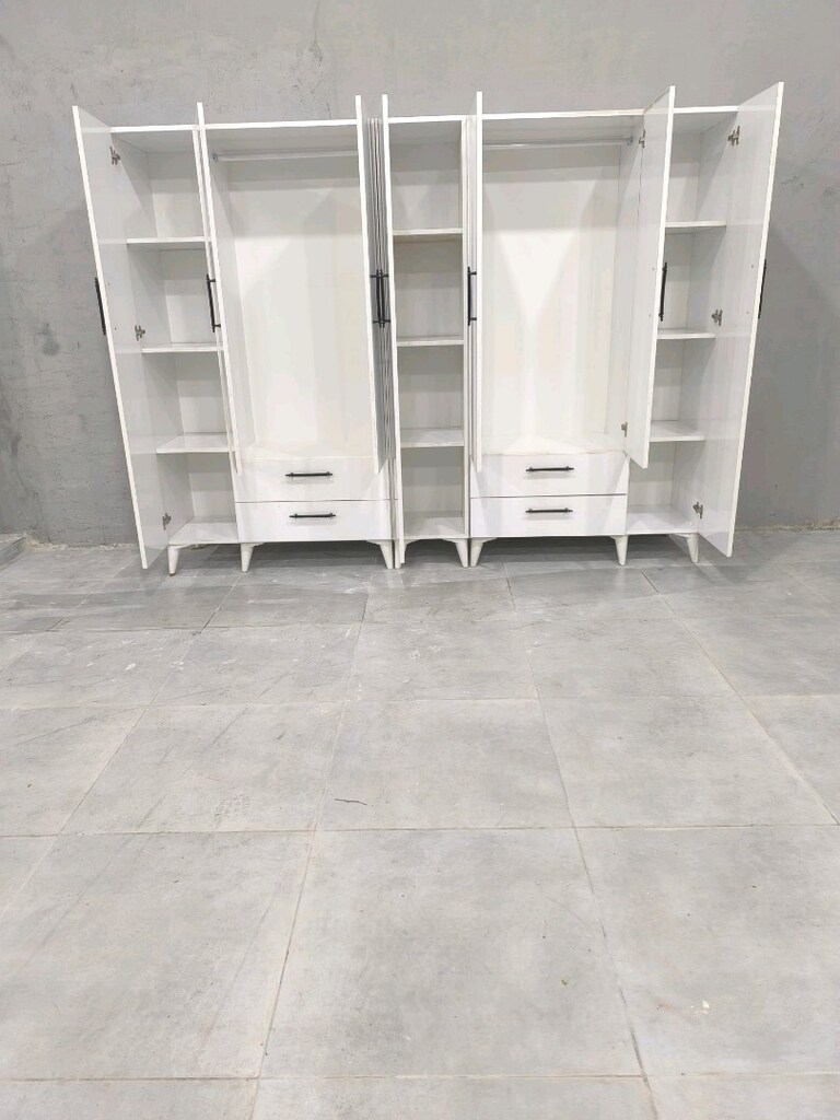 7 kapaklı elbise dolabı full mdf - 2