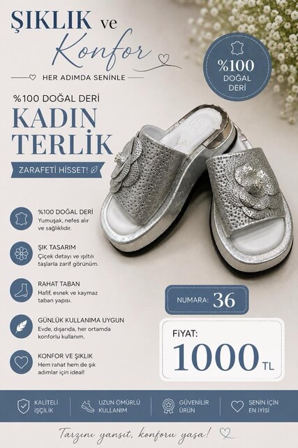 Gümüş terlik
