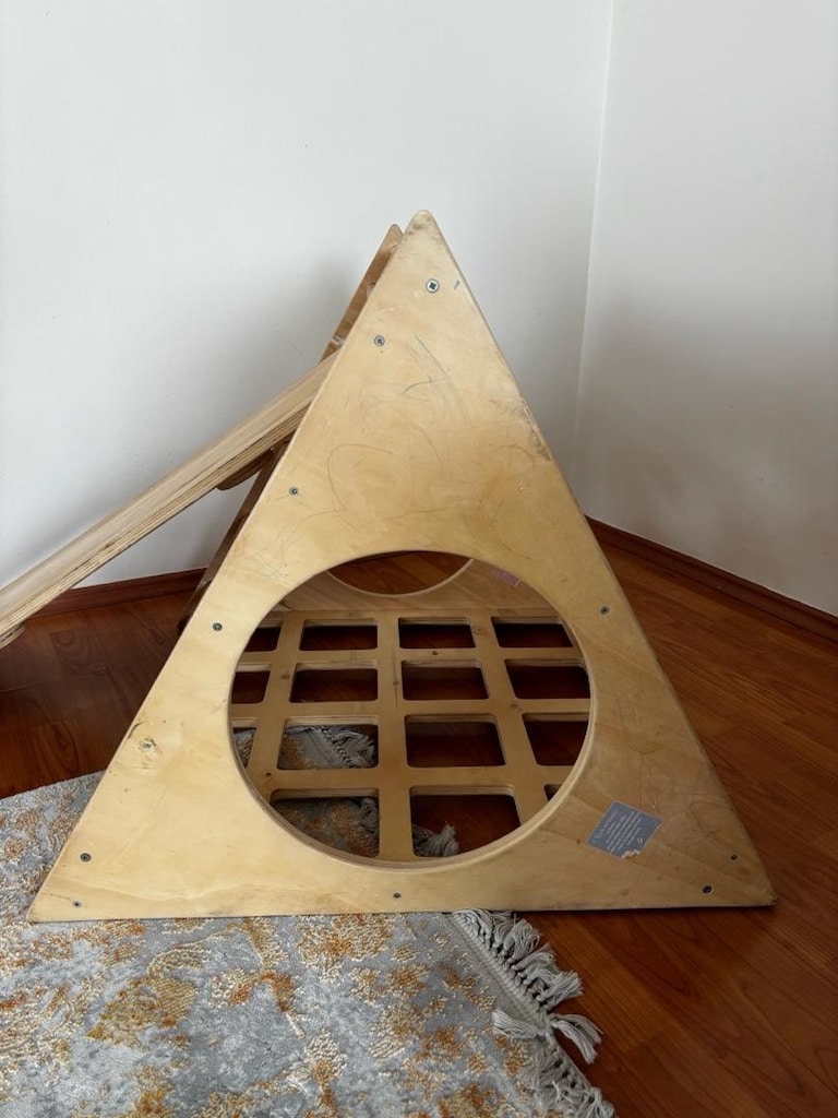 Ahşap Montessori Pikler Tırmanma Parkuru + Tırmanma Rampası - 5