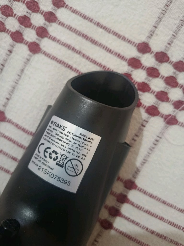 Raks 1000W Saç Kurutma Makinesi - 6