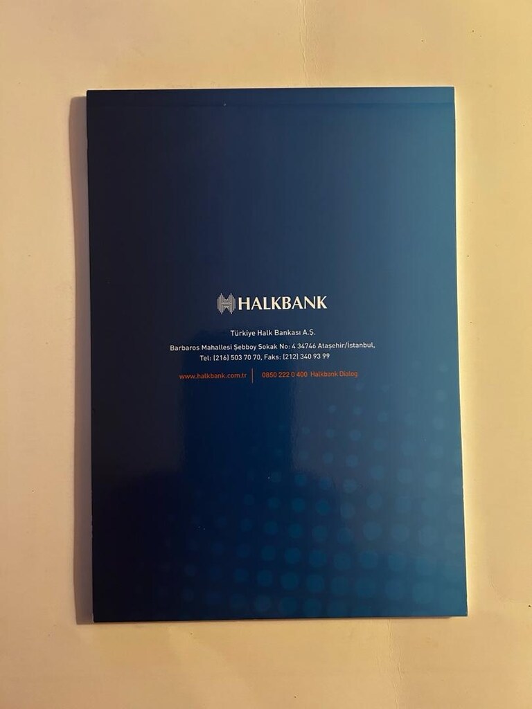 Halkbank Bloknot. - 2