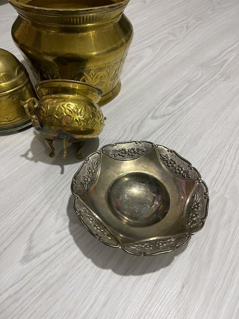 antika pirinç banyo seti ve çeşitli ürünler,oyuncaklar - 7