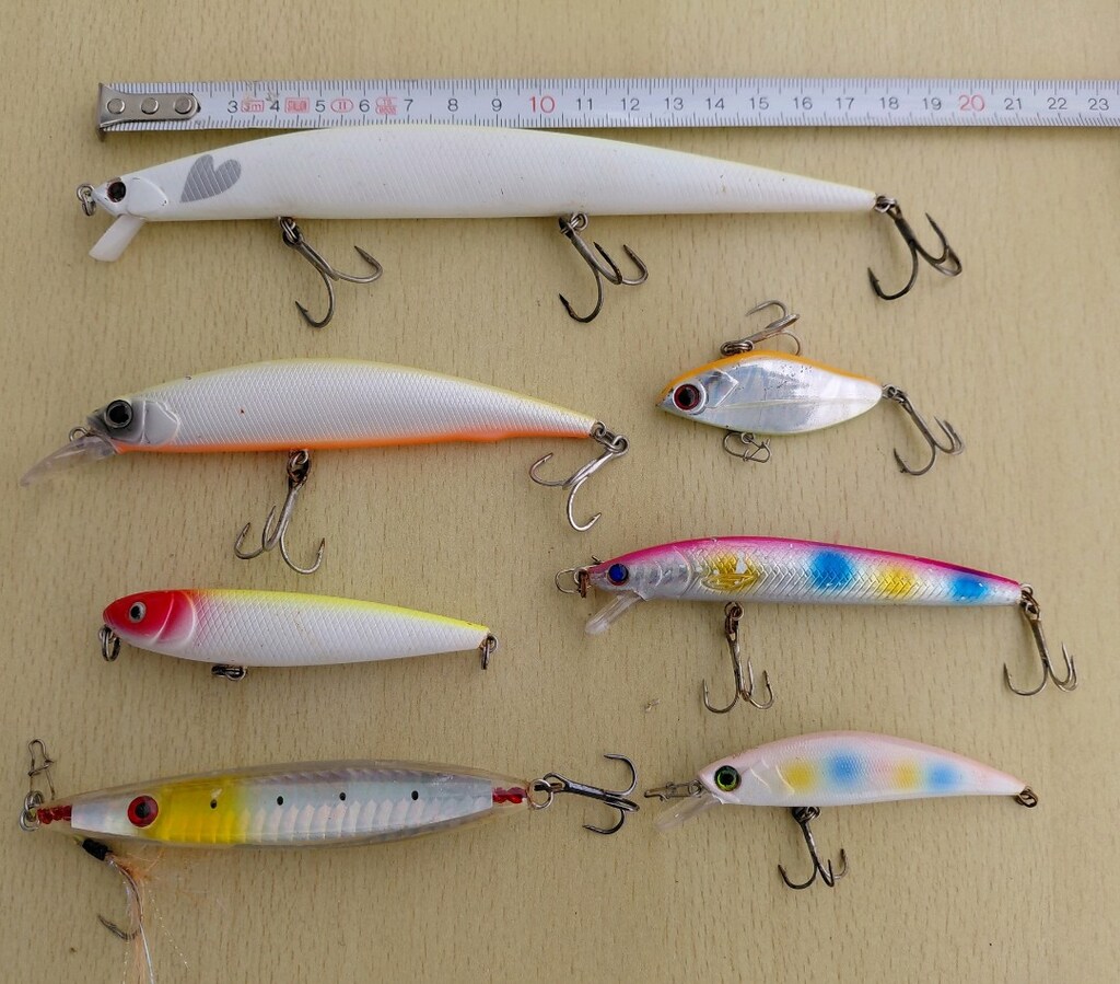 7 adet farklı boy ve gram rapala - 3