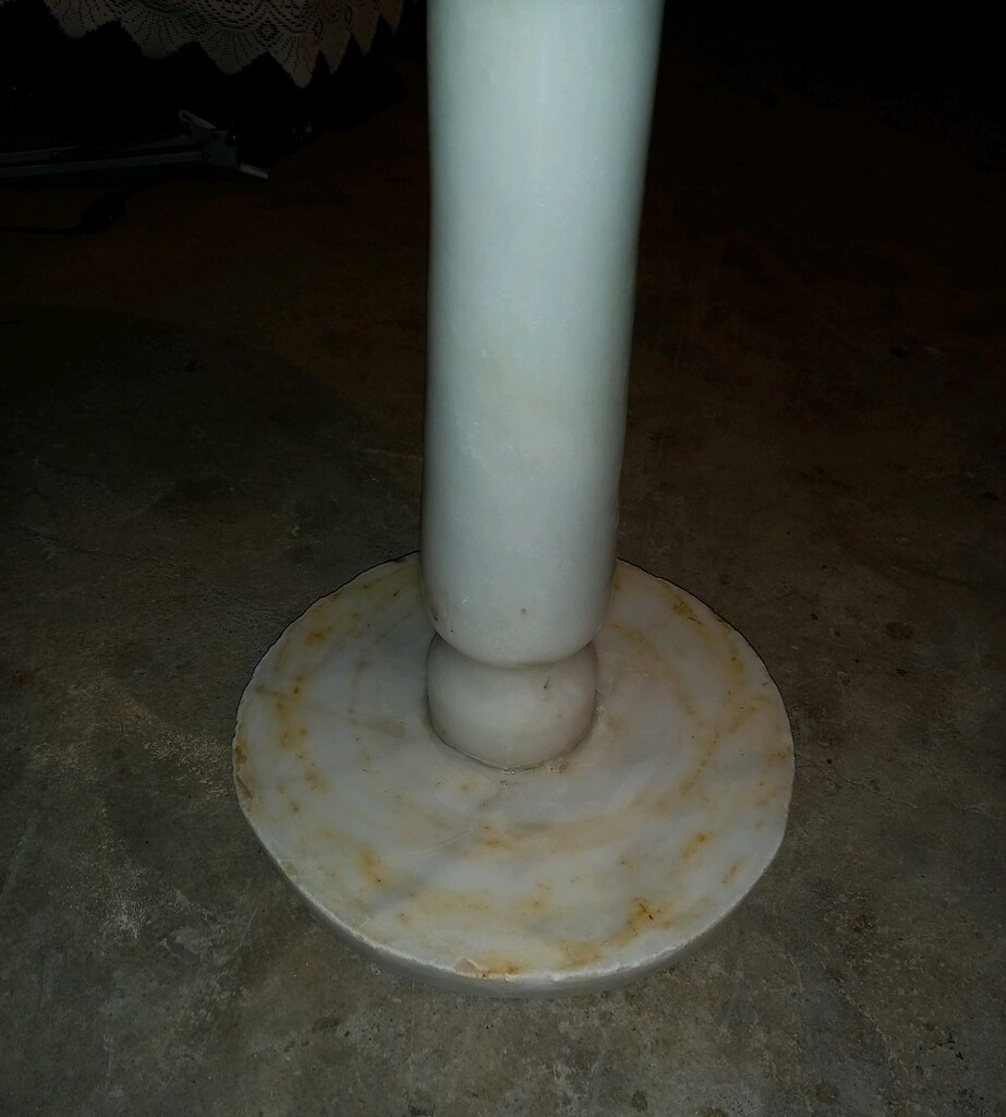 VİNTAGE KOMPLE AFYON MERMERİ SEHPA/MASA - 6