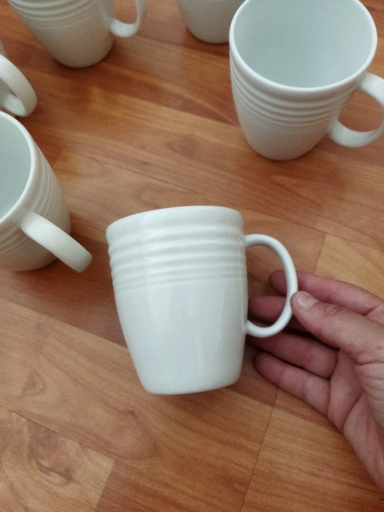 6 lı Ikea porselen bardak seti yeni 350 ml - 6