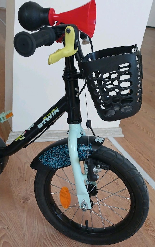 Btwin çocuk bisikleti 14 jant Decathlon YENİ GİBİ Ön Sepetli - 4
