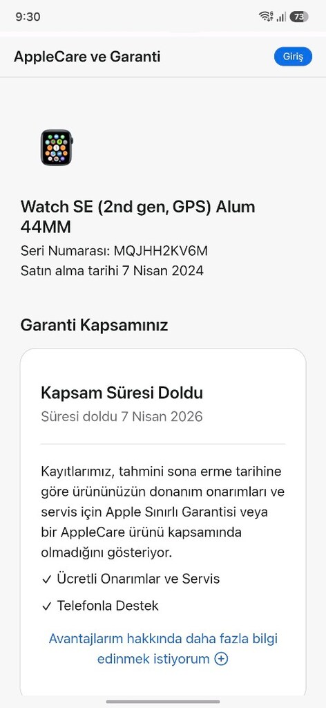 apple watch se 2.nesil 44mm gece yarısı - 2