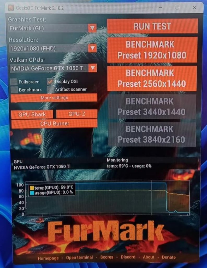 ASUS GTX 1050 Ti 4 GB GDDR5 - 6