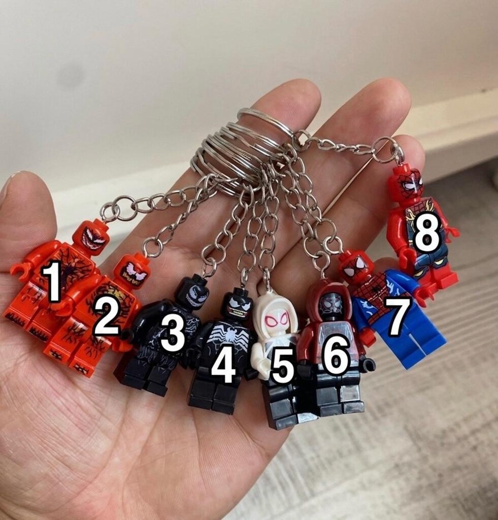 Lego Spider-Man temalı anahtarlık seti - 6