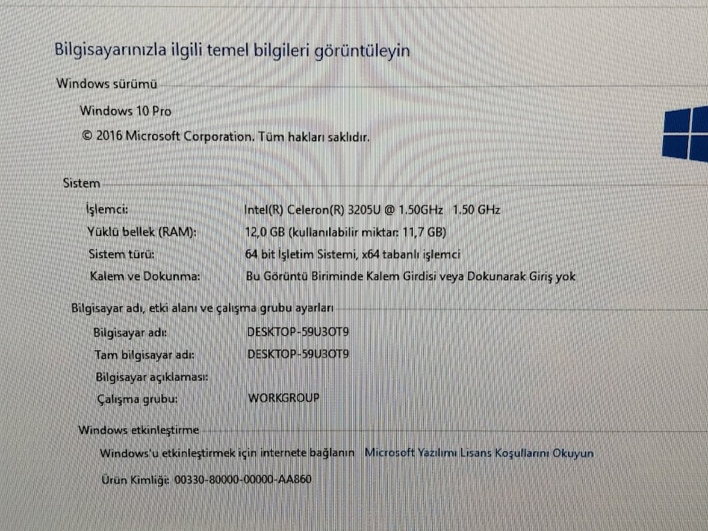 MİNİ PC 12GB RAM 128GB SSD HDMI VE DİSPLAY PORT MEVCUT - 2