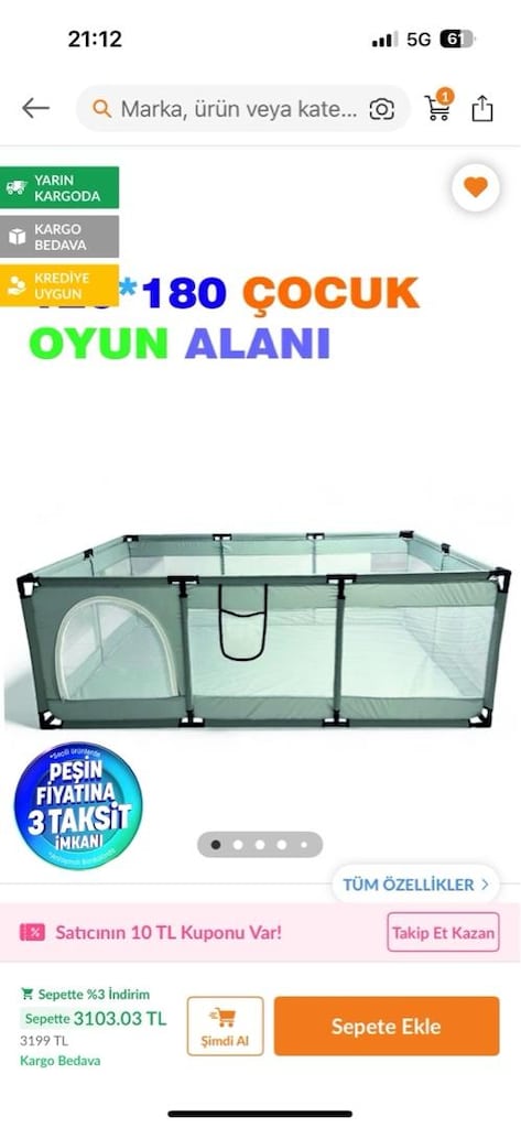 Bebek ve Çocuk oyun alanı - 2