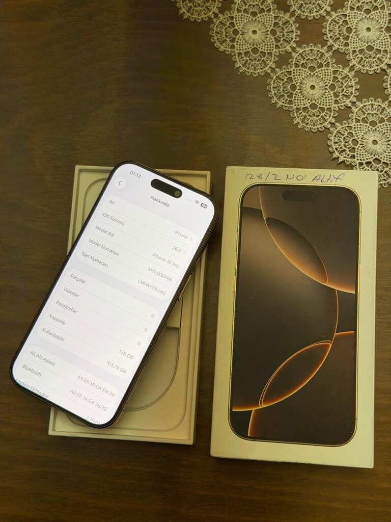 İPhone 16 PRO 128 GB YD Çift Fiziki Kutulu Sıfırdan Farksız - 4