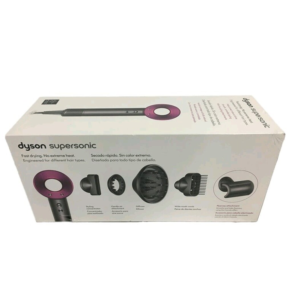 dyson supersonic saç kurutma makinesi fuşya ve metalik gri - 3