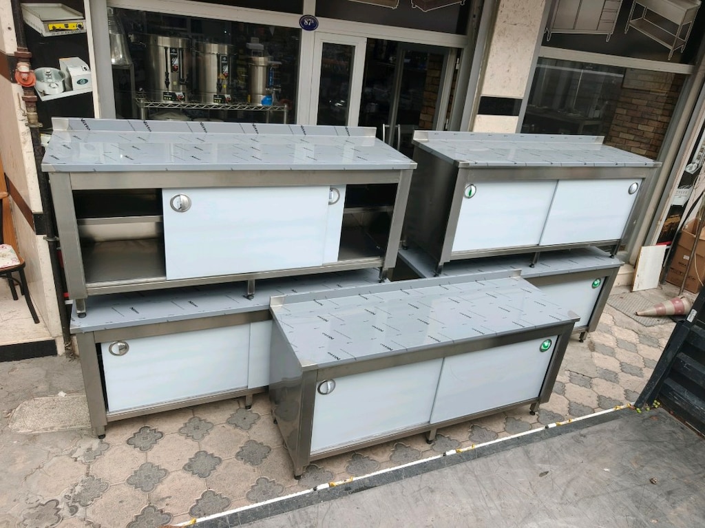 Paslanmaz krom Mutfak Tezgahı - 3
