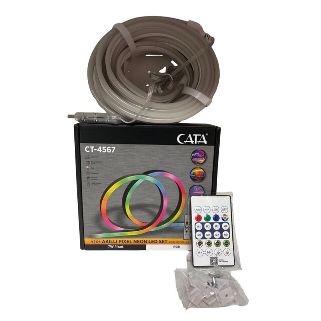 Cata CT-4567 RGB Akıllı Pixel Neon Led Set (Sıfır Kutulu)