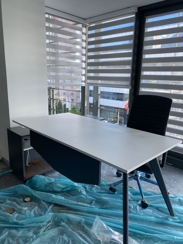 BÜRO MASASI - MEMUR MASASI - ETAJERLİ ÇALIŞMA MASASI / QUİK OFİS - 12