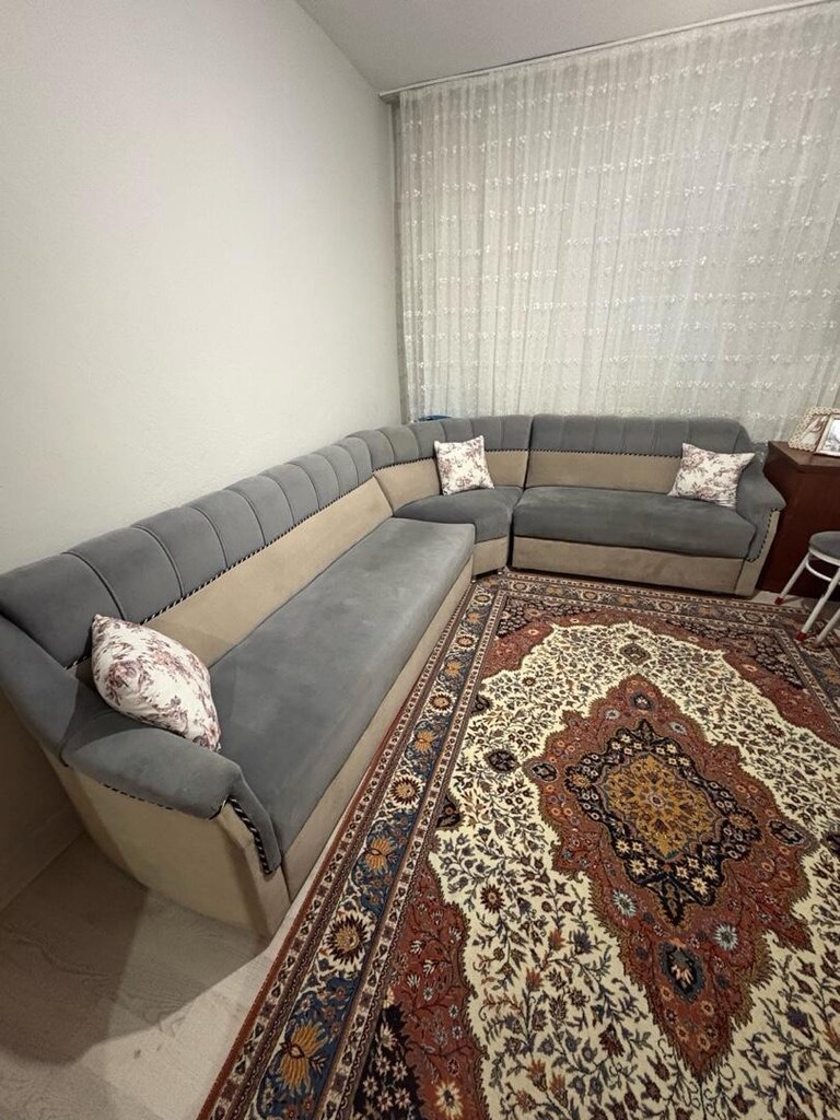 Çok Temiz Açılır Yataklı Köşe Koltuk Takım / Poflu serili halı hediye - 4