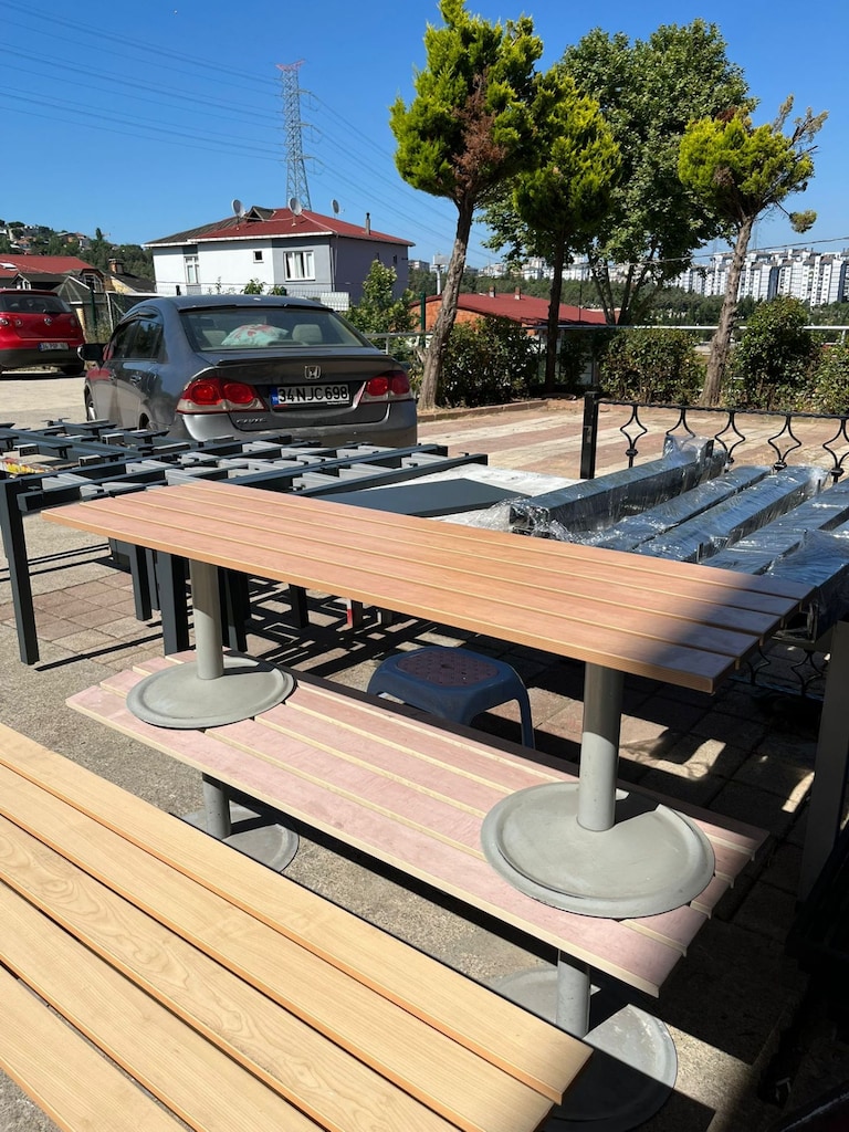 KLAS OFİS PENDİK 140x45 MARBELLA KİRAZ / MEŞE / AKÇE OTURMA BANK - 7