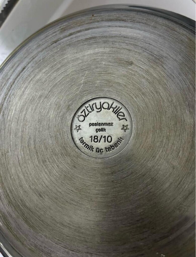 Öztiryakiler 33cm 12-13 Litre 18/10 Paslanmaz Çelik Kapaklı Tencere - 2