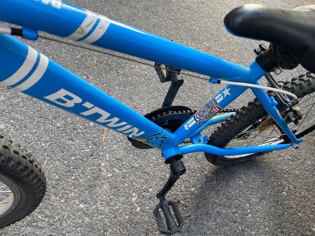 Btwin Racingboy 320 Decathlon 6 vites mavi Rockrider Çocuk bisikleti - 9