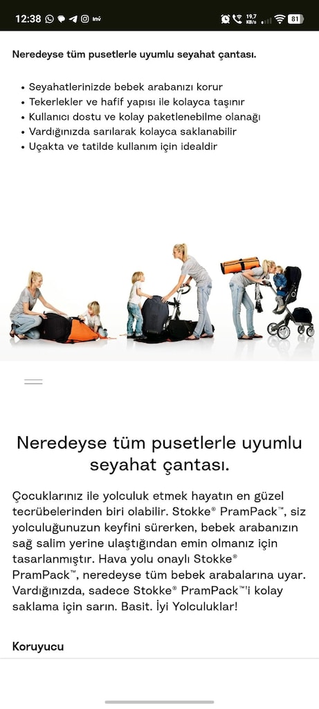 stokke seyahat çantası