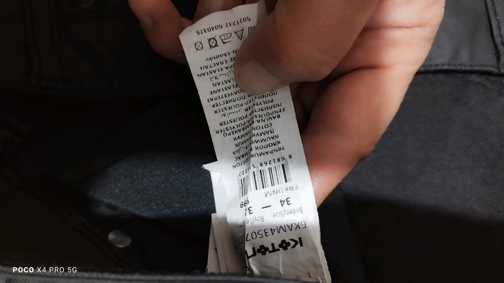 #Koton deri tipli kumaş  jeans pantolon..Mağazasında çok pahalıdır. - 7