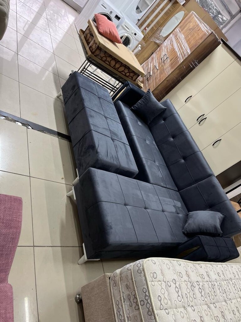 250*160 cm kaliteli L koltuk köşe takımı yatak olur alttan sandıklı - 6