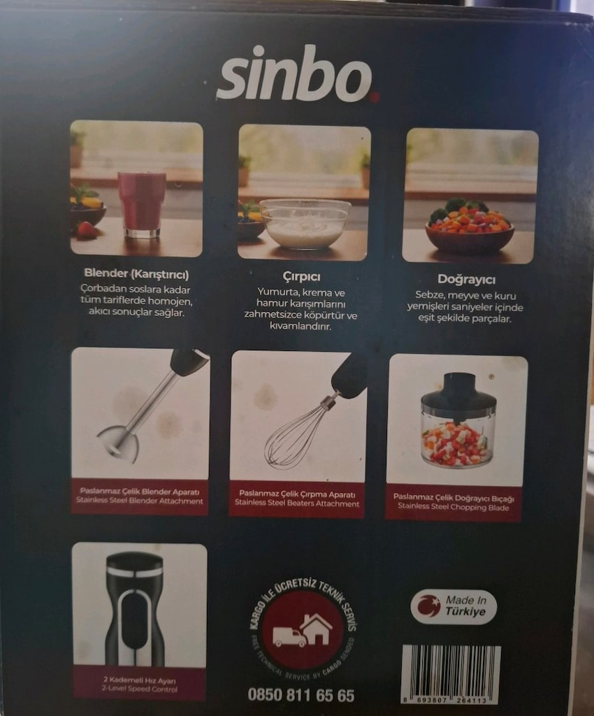 Sinbo Hand Blender Set 7529 - 2