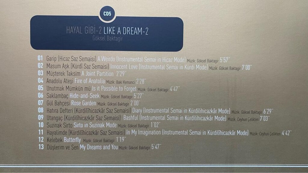 Enstrümental Müzikler 5 CD YENİ - 10