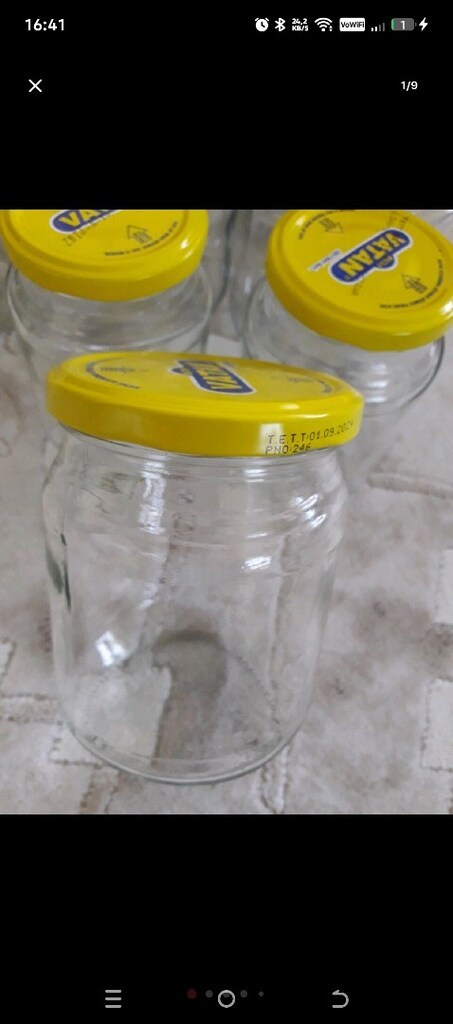Kavanoz tane 5tl kapaksız,küçük reçellik 4tl,soda şişesi 3tl,sarelle 5 - 8