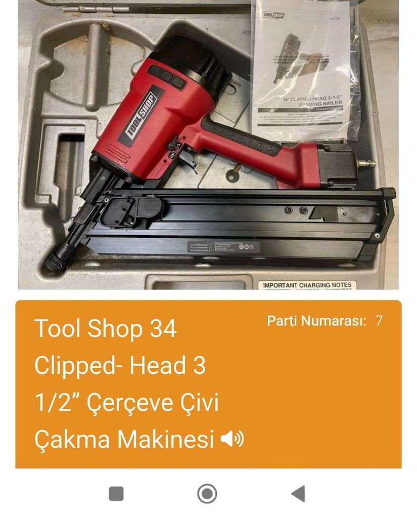çivi çakma tabancası kompresör destekli - 9