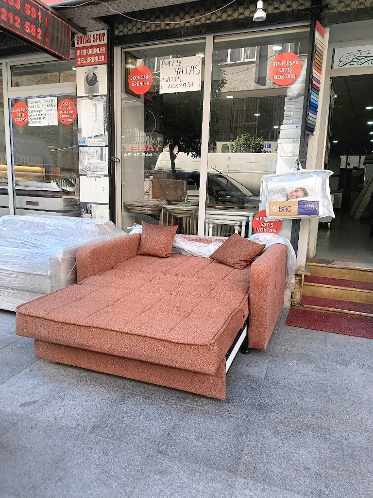 ikili yatak olan süryat sandıklı koltuk 32 dans gri sünger son 3 aded - 4