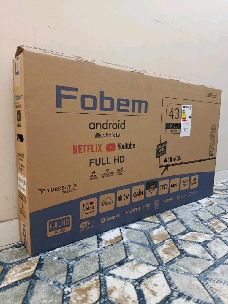110 ekran fobem marka Android webos işlemci smart TV sıfır kutusunda - 2