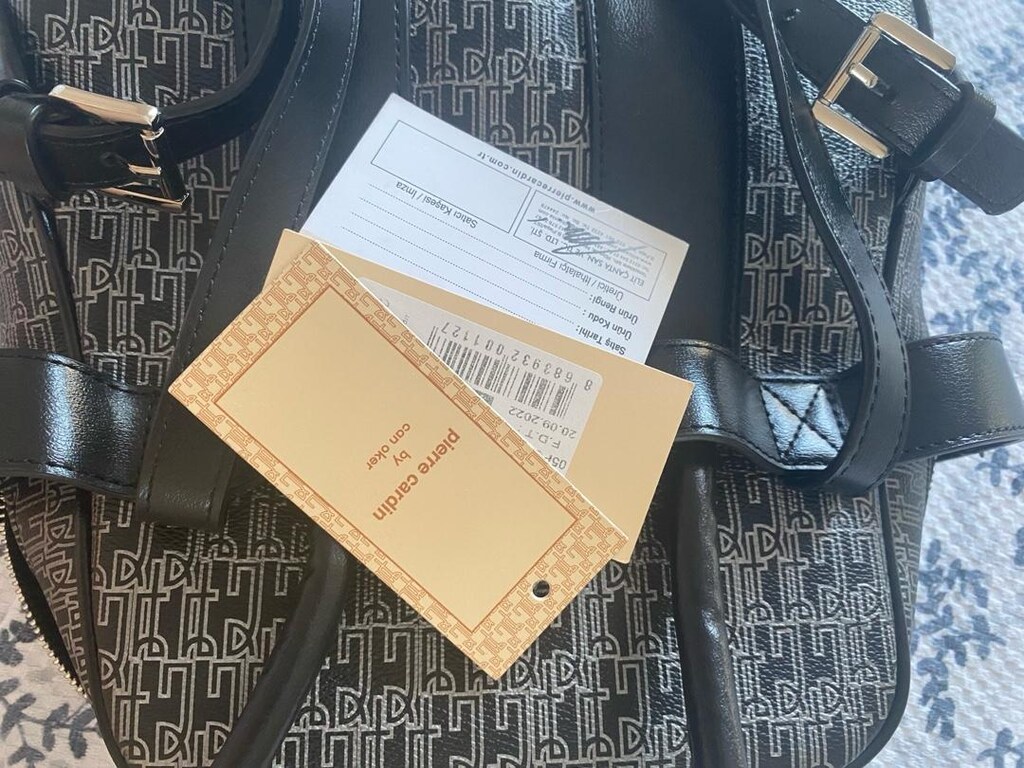 Pierre Cardin siyah çanta sıfır - 3