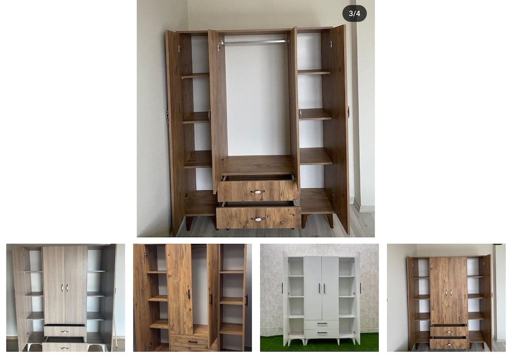 4 kapaklı elbise dolabı tbyqpqxinv - 2