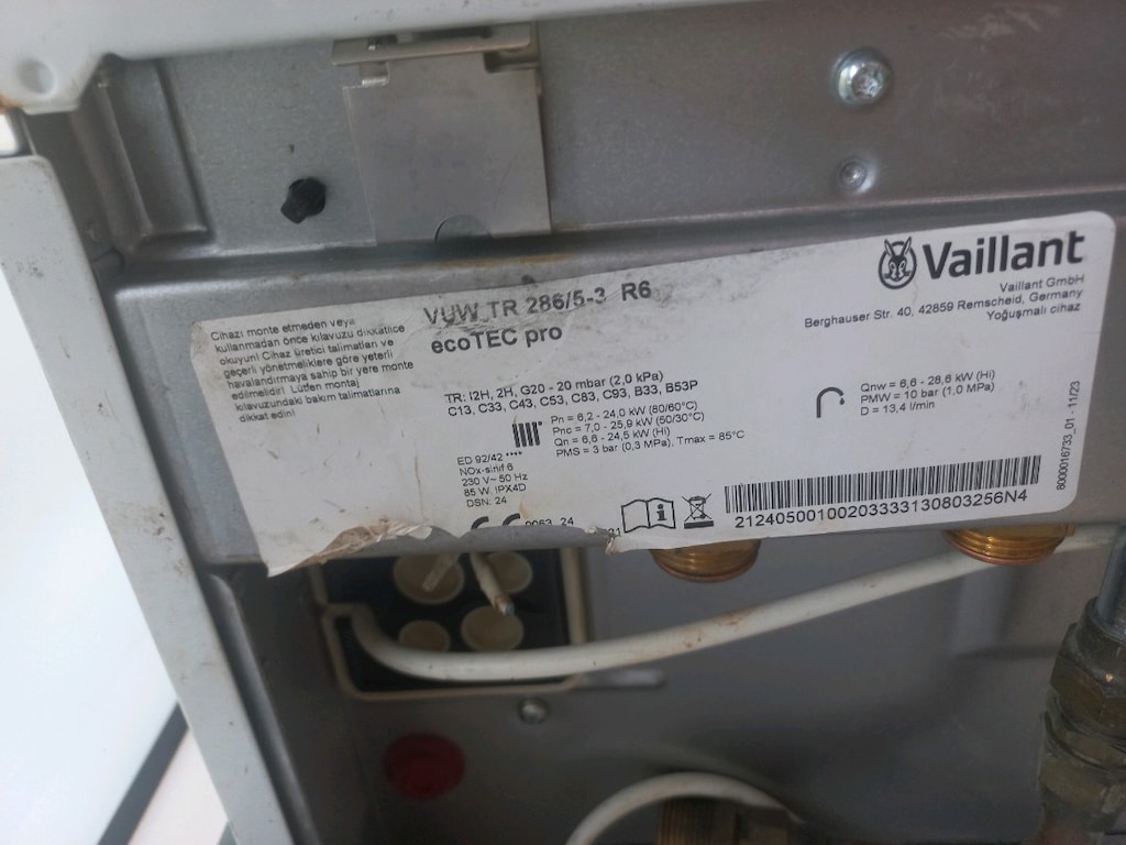vaillant yogusmali kombi sıfır ayarında 2 ay kullanilmis - 2