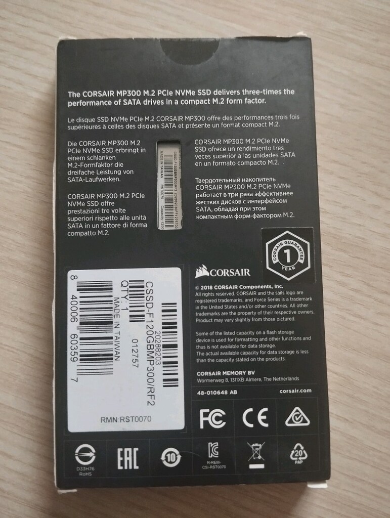 Corsair 120GB NVMe Dahili OEM SSD - 2