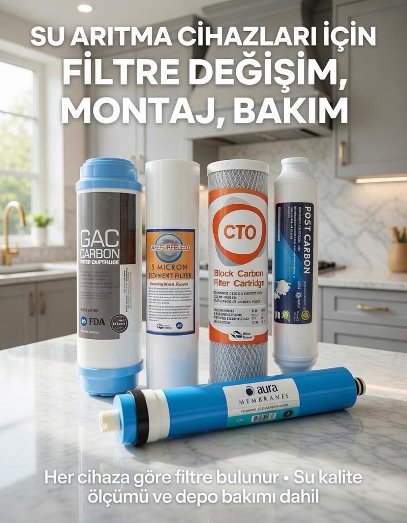 SU ARITMA CİHAZLARI FİLTRE DEĞİŞİMİ KAMPANYASI- MONTAJ DAHİL 1.700 TL. - 5
