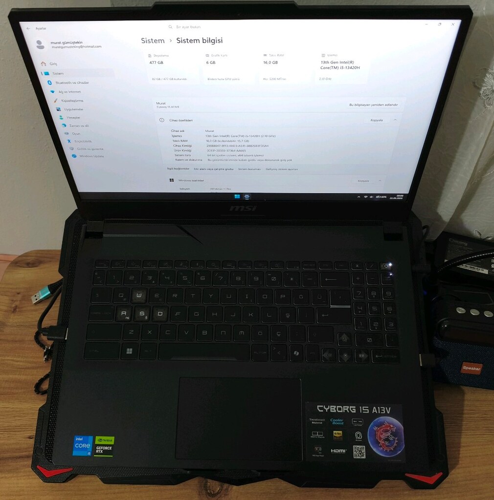 GAMİNG LAPTOP MSI CYBORG 15 - 6