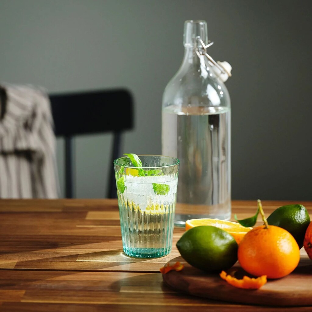 IKEA Cam Bardak Seti, Açık Turkuaz, 31 cl, 4 Adet - 4