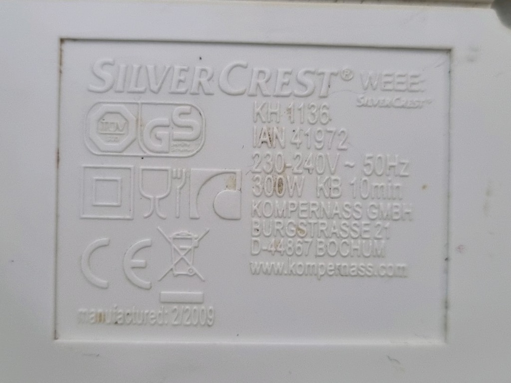 Silver Crest{ Mikser yumurta ve kek Blender } - 5